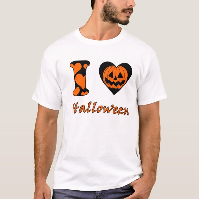I kärlek Halloween T-shirt (Framsida)