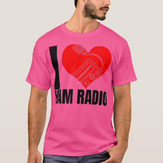 I Kärlek Ham Radios-grafik T Shirt