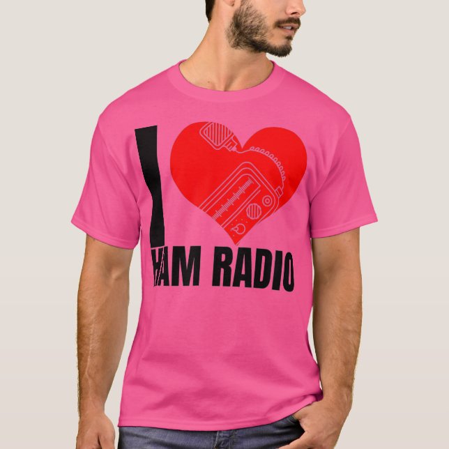I Kärlek Ham Radios-grafik T Shirt (Framsida)
