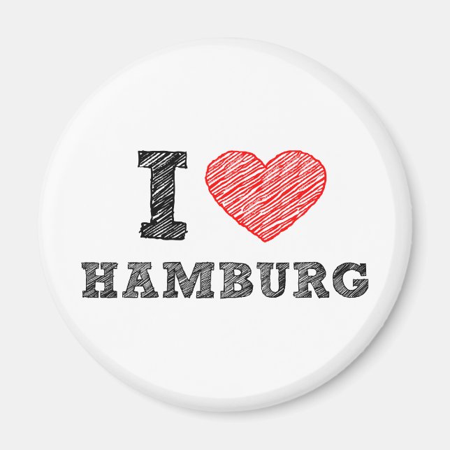 I kärlek Hamburg Magnet (Framsidan)
