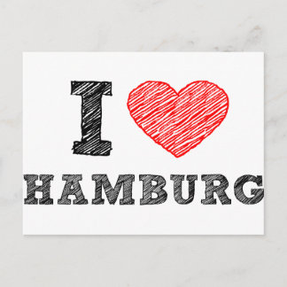I kärlek Hamburg Vykort