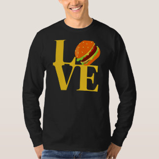 I Kärlek Hamburgers Best Tasty Cheeseburger Slider T Shirt