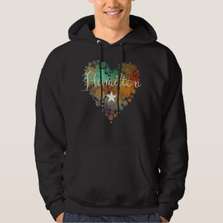I Kärlek Hamilton Heart Gift for Teenage Girl Hoodie