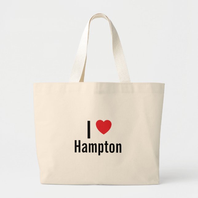 I kärlek Hampton Jumbo Tygkasse (Framsidan)