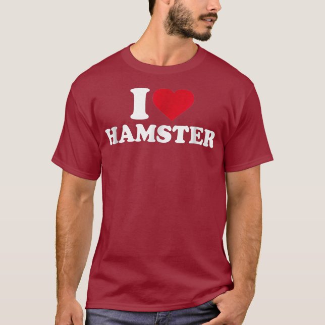 I kärlek hamster t shirt (Framsida)