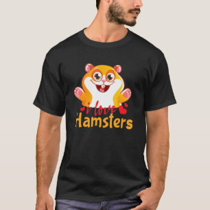 I Kärlek Hamsters Animal Costume Hamster T Shirt