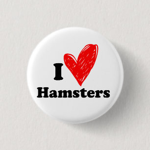 I kärlek Hamsters Knapp