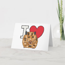 I Kärlek Hamsters Kort
