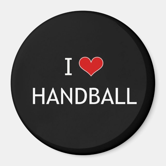 I Kärlek Handball Magnet (Framsidan)