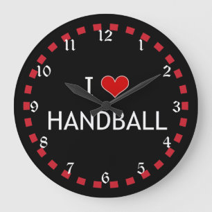 I Kärlek Handball, populär design Stor Klocka