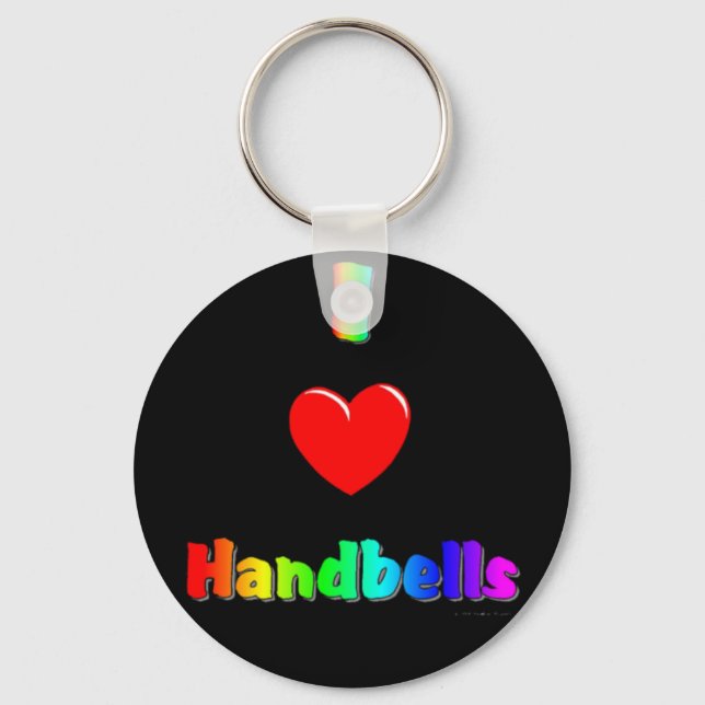 I Kärlek Handbells Nyckelring (Framsida)