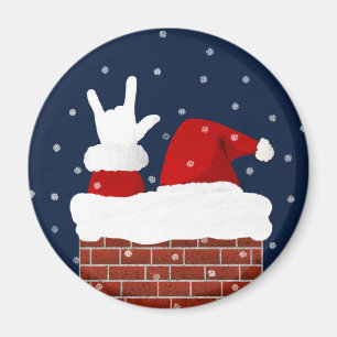 I Kärlek Handform ASL julgransmagnet Magnet