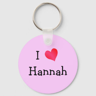I Kärlek Hannah Nyckelring