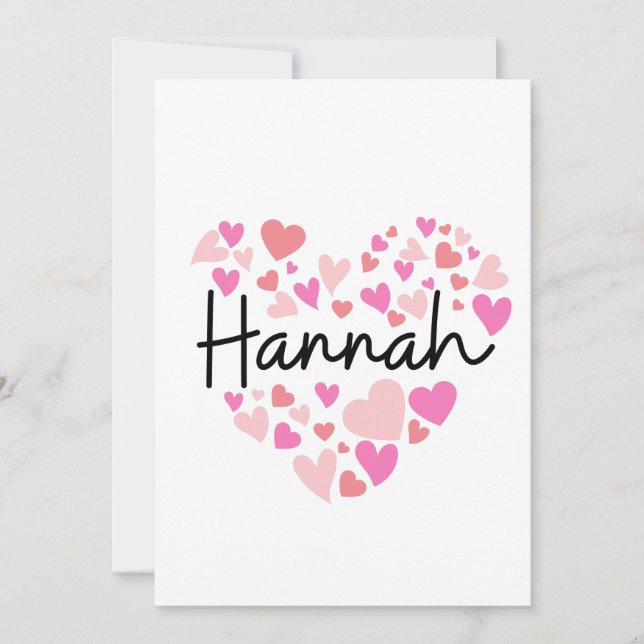 I kärlek Hannah Tack Kort (Framsida)