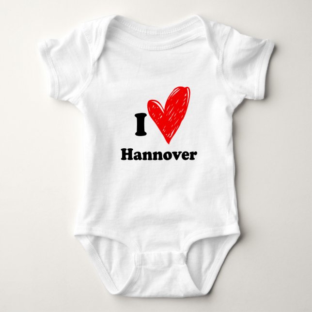 I kärlek Hannover T Shirt (Framsida)
