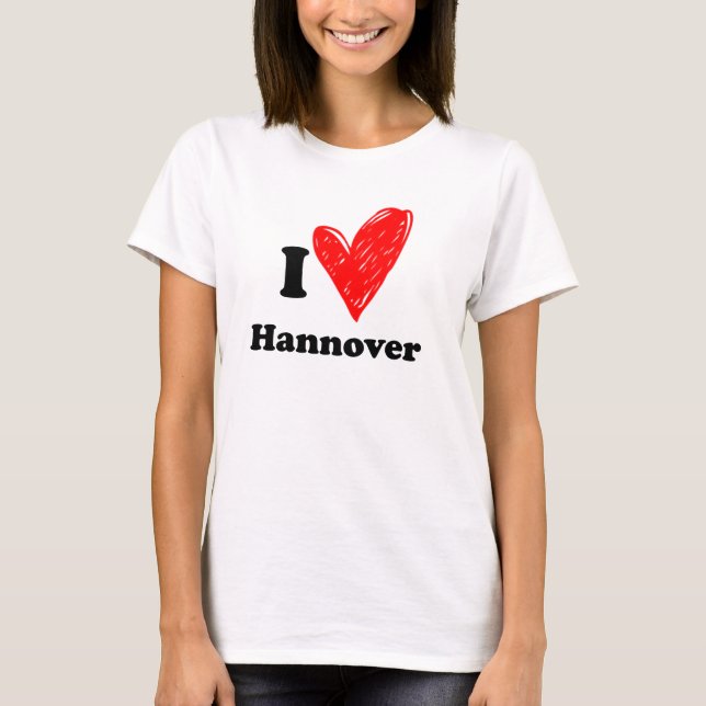 I kärlek Hannover T-shirt (Framsida)
