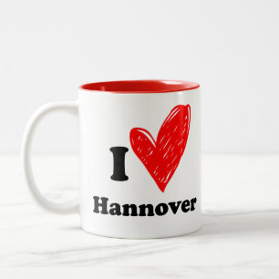 I kärlek Hannover Två-Tonad Mugg