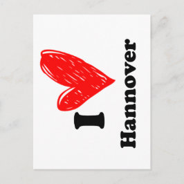 I kärlek Hannover Vykort