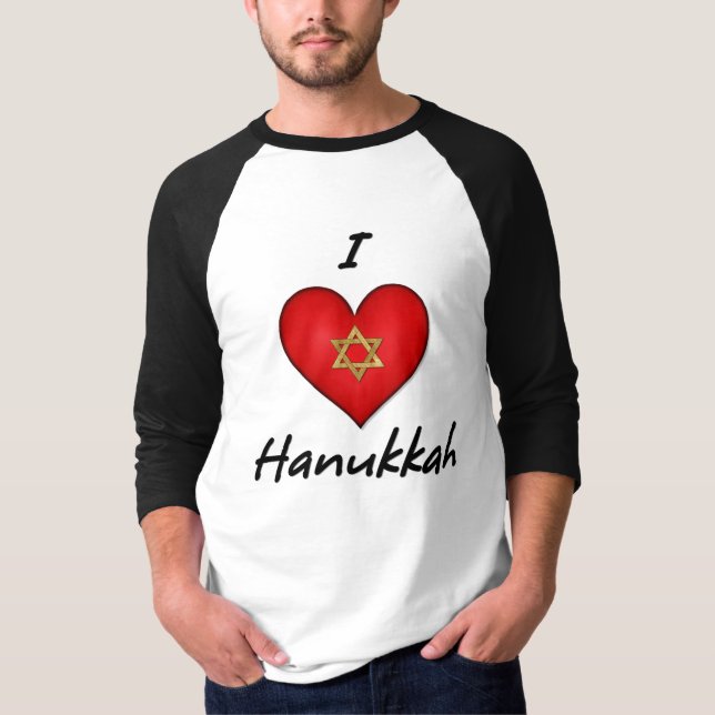 I Kärlek Hanukkah Tröja (Framsida)