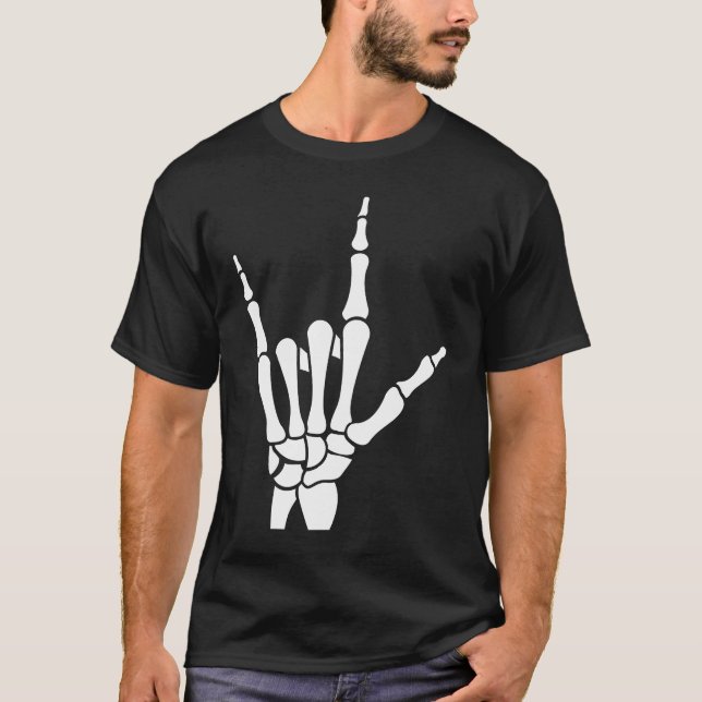 I kärlek har du skeletthand t shirt (Framsida)