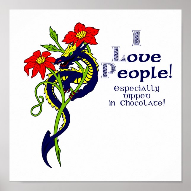 I kärlek har människor särskilt dykt upp i choklad poster (Framsidan)