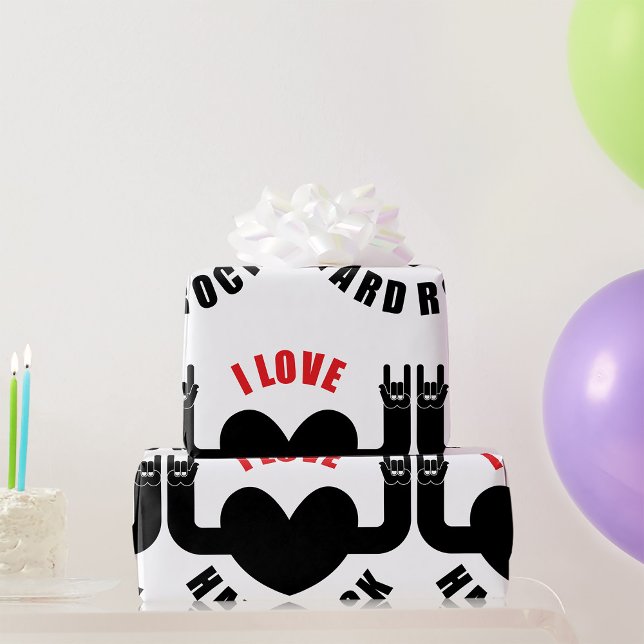 I Kärlek hard Sten Presentpapper (Skapare uppladdad)