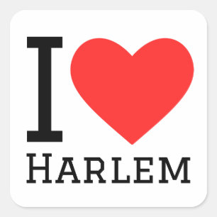 I kärlek Harlem Fyrkantigt Klistermärke