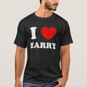 I Kärlek Harry I Heart Harry Funny Harry T Shirt