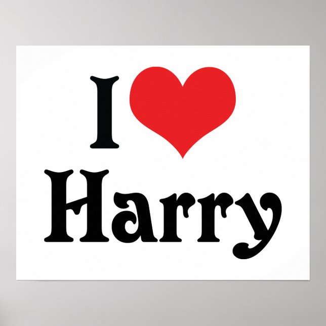 I Kärlek Harry Poster (Framsidan)