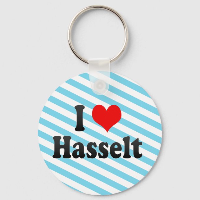 I Kärlek Hasselt, Belgien Nyckelring (Framsida)