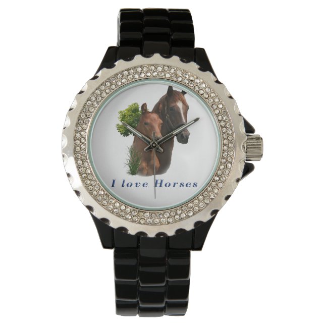 I kärlek hästar armbandsur (Framsida)