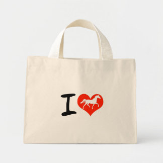 I kärlek hästar mini tygkasse