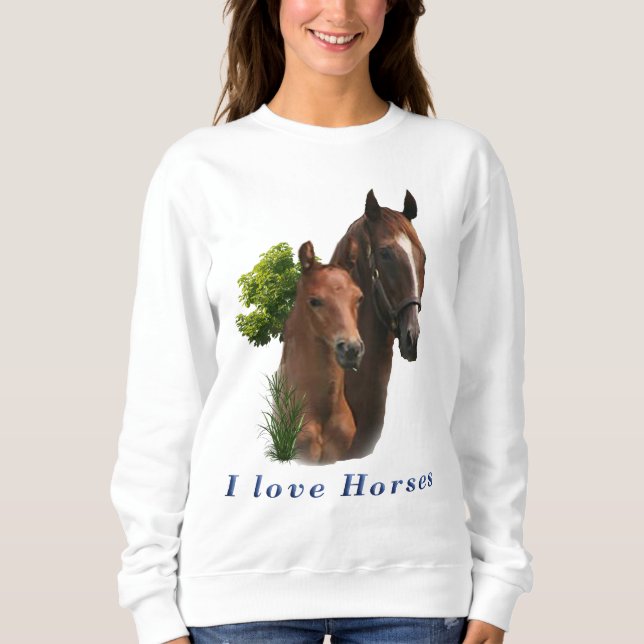 I kärlek hästar t shirt (Framsida)