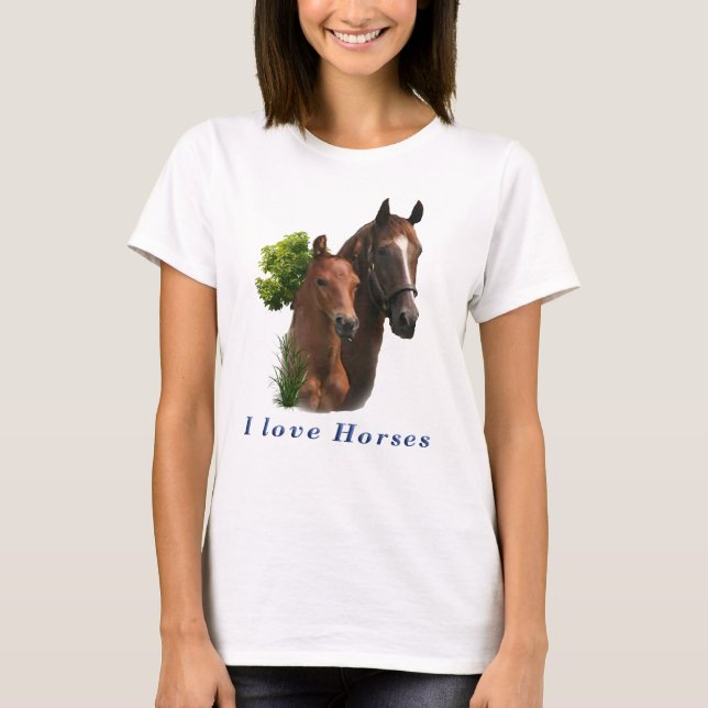 I kärlek hästar tee (Framsida)