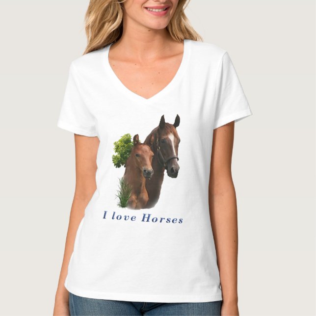 I kärlek hästar tee (Framsida)