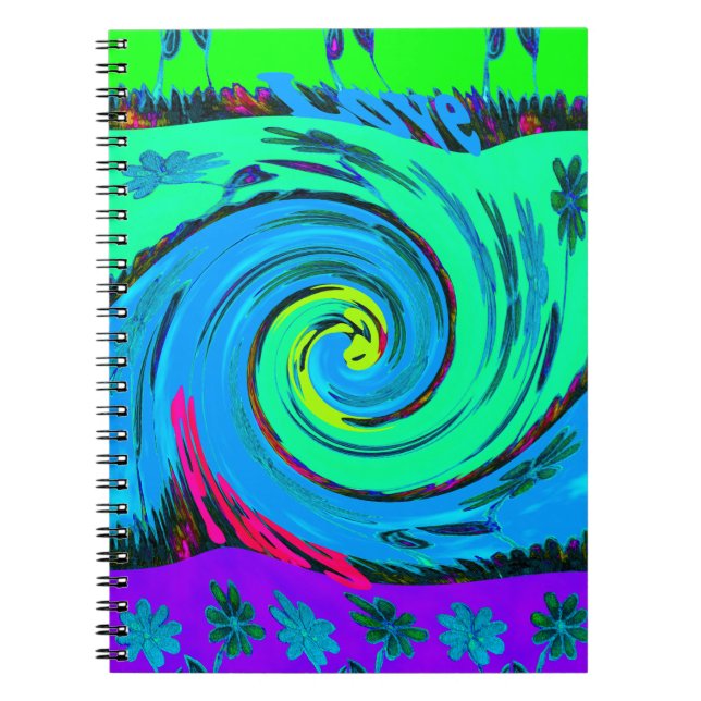 I Kärlek Hawai.png Anteckningsbok Med Spiral (Framsidan)