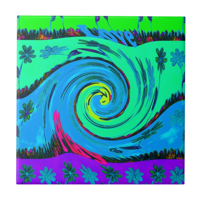 I Kärlek Hawai.png Kakelplatta (Framsidan)