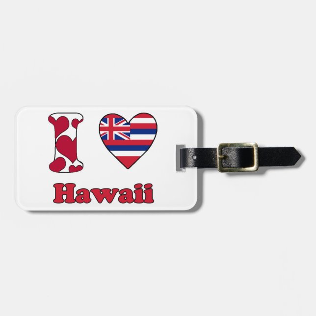 I kärlek Hawaii Bagagebricka (Horisontell Framsida)