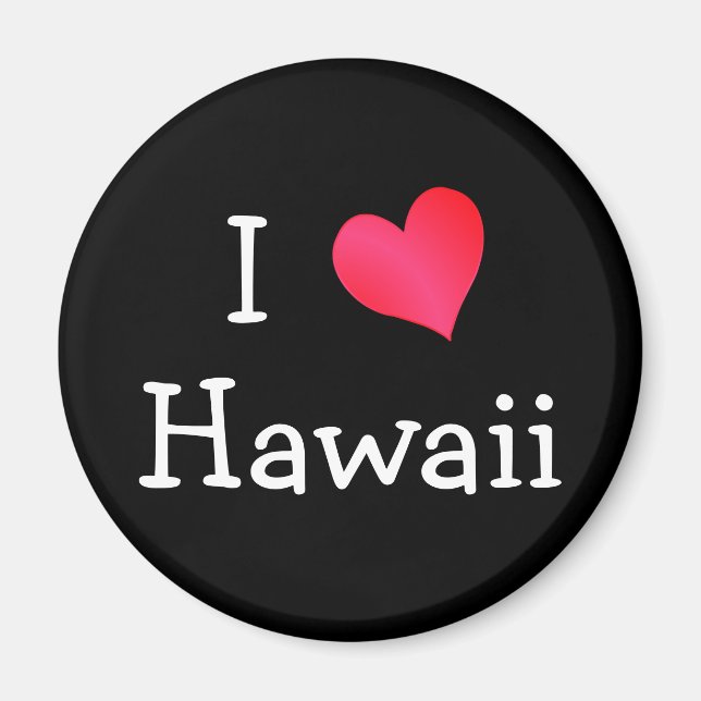 I Kärlek Hawaii Magnet (Framsidan)
