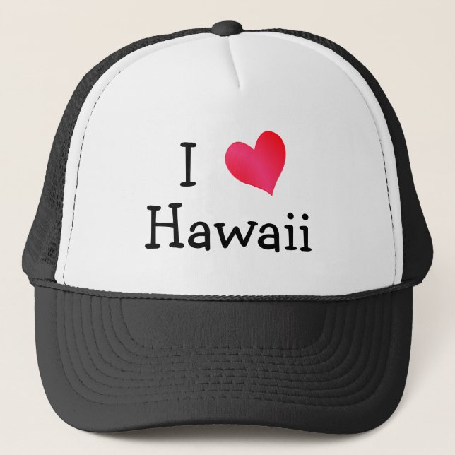 I Kärlek Hawaii Truckerkeps (Framsida)