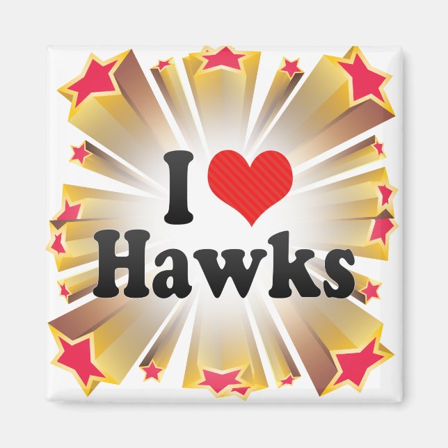 I Kärlek Hawks Magnet (Framsidan)