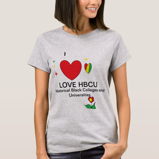 I Kärlek HBCU T Shirt (Framsida)