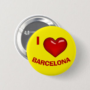I KÄRLEK (HEART) BARCELONA editable Knapp