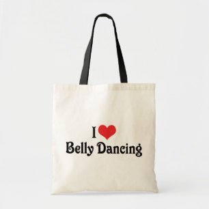 I Kärlek Heart Belly Dancing Tygkasse