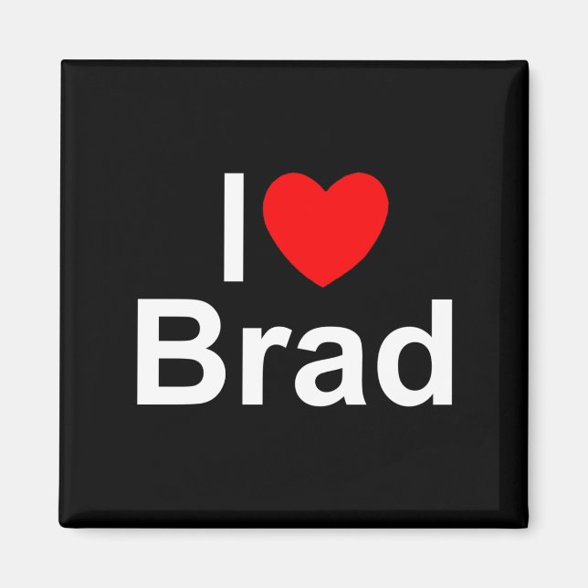 I Kärlek (Heart) Brad Magnet (Framsidan)