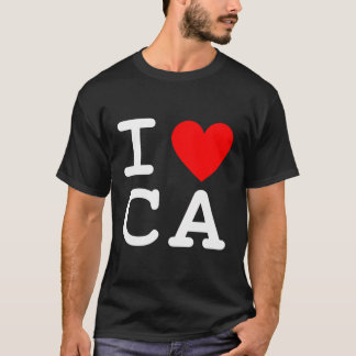 I Kärlek Heart California Usa State Ca Souvenir Gi T Shirt