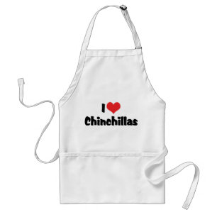 I Kärlek Heart Chinchillas Förkläde