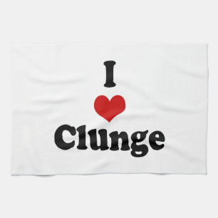 I KÄRLEK {HEART} CLUNGE KÖKSHANDDUK