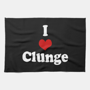 I KÄRLEK {HEART} CLUNGE KÖKSHANDDUK