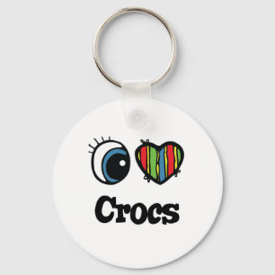 I Kärlek (Heart) Crocs Nyckelring